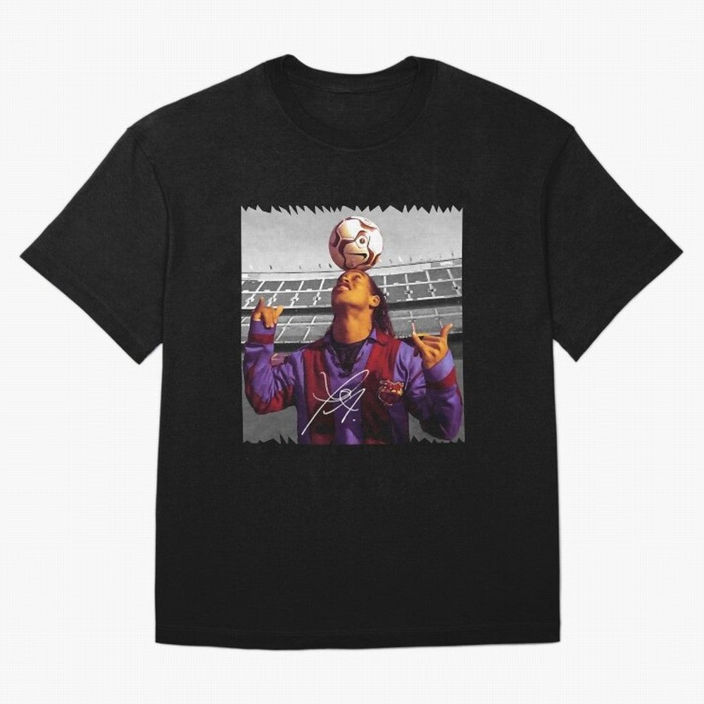 Ronaldinho - vintage Oversized T-Shirt Stand with FIFA World Cup 2026 Group Stage for Fans of Mbappe and Neymar and Netherlands, Bringing Tournament Hype, Historic Matchups, Family Viewing Parties and Global Sports Pride; Ideal for Football Dads,