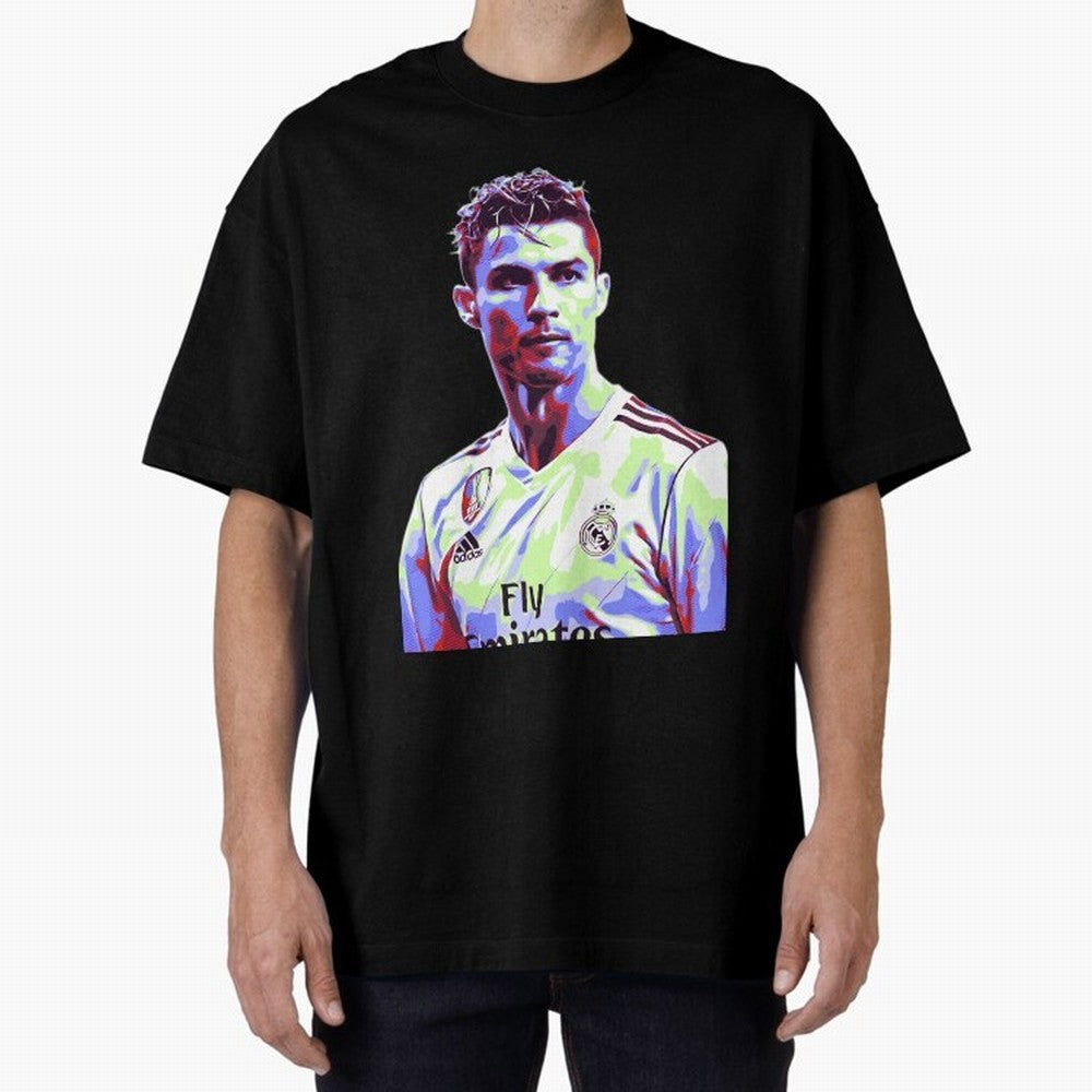 Ronaldo - retro Oversized T-Shirt Show Your Tournament Heart for Match Day Hype around FIFA World Cup 2026, Mbappe and Neymar, France, Soccer Culture, Superstar Moments, National Team Dreams and Competitive Fire; Ideal for Football Dads, Football