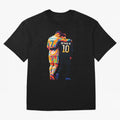 Cristiano Ronaldo & Neymar JR Wpap Art Oversized T-Shirt Fuel Your Fan Pride for FIFA World Cup 2026 Spirit, Capturing France, Cristiano Ronaldo, Retro Football Energy, Iconic Rivalries, Trophy Chase Drama and Stadium Atmosphere; Great for Watch