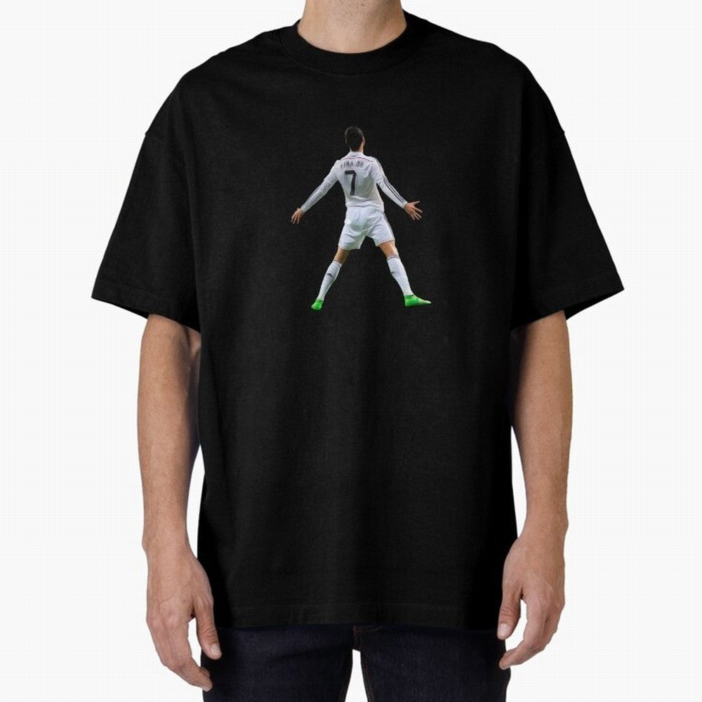 DESIGN CRISTIANO RONALDO CR7 STICKER Oversized T-Shirt Turn Football Passion into Global Football Passion for FIFA World Cup 2026 USA Canada Mexico, Made for Messi, Neymar and Mbappe, England, Goal Celebration Energy, Supporter Heritage, Football