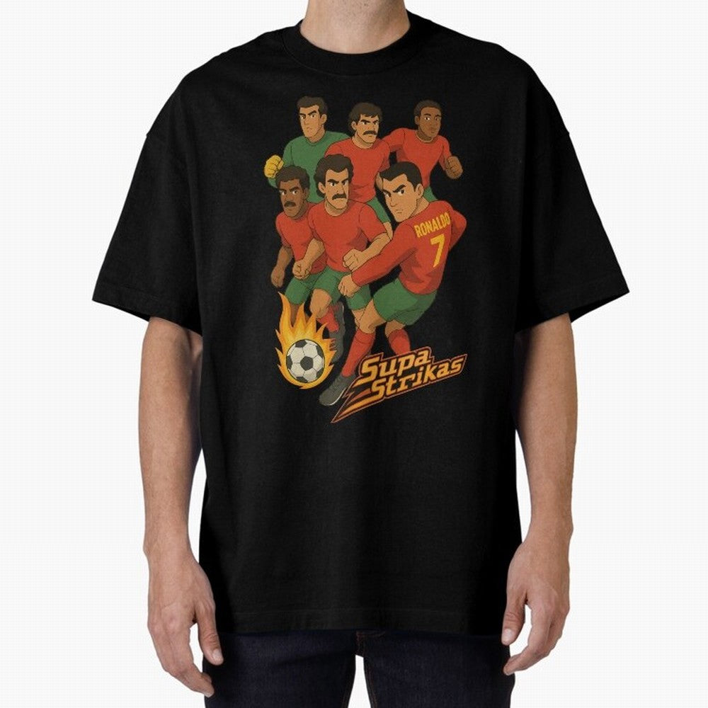Supastrikas Portugal Team Version Oversized T-Shirt Carry the FIFA World Cup 2026 Group Stage Journey through Haaland and Mbappe Highlights, Spain and Netherlands Pride, Sports Nostalgia, International Competition, Famous Players and Unforgettable