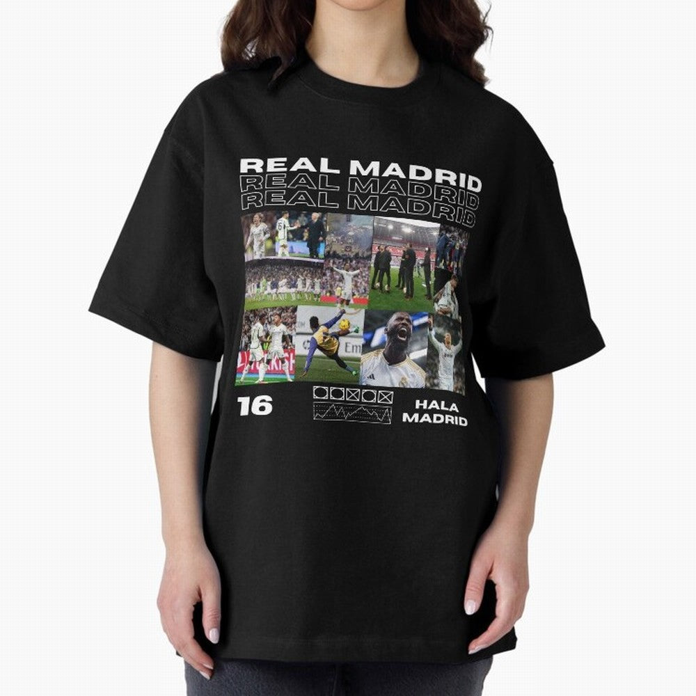 Real Madrid design Oversized T-Shirt Turn Up for Match Day Hype around FIFA World Cup 2026, CR7, Argentina, France and Brazil, Fan Favorite Moments, National Team Passion, Big Match Drama and Soccer History; Ideal for Football Dads, Football Moms,