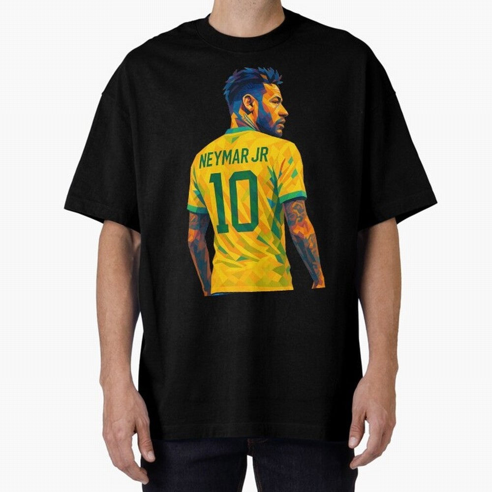 Neymar Jr Oversized T-Shirt Carry the Colors and Pride of Global Football Passion for FIFA World Cup 2026, Highlighting Messi, Neymar and Mbappe, England and Germany, Goal Celebration Energy, Supporter Heritage, Football Icons and Worldwide