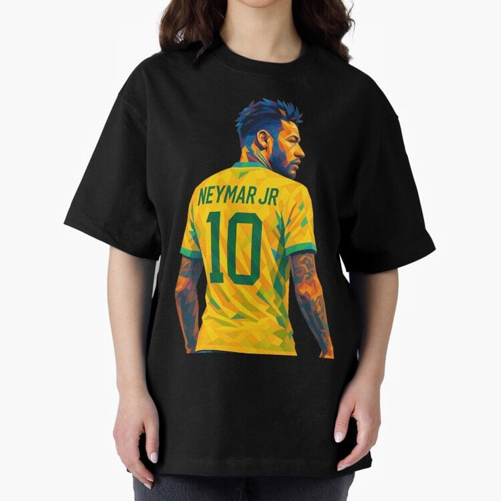 Neymar Jr Oversized T-Shirt Carry the Colors and Pride of Global Football Passion for FIFA World Cup 2026, Highlighting Messi, Neymar and Mbappe, England and Germany, Goal Celebration Energy, Supporter Heritage, Football Icons and Worldwide