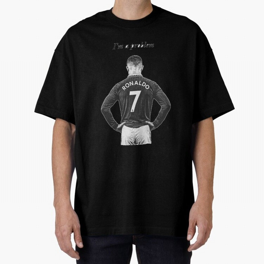 Ronaldo Problem Oversized T-Shirt Celebrate Rivalries and Pride in the FIFA World Cup 2026 Journey through Messi Highlights, Brazil Pride, Tournament Hype, Historic Matchups, Family Viewing Parties and Global Sports Pride; Perfect for Fans,