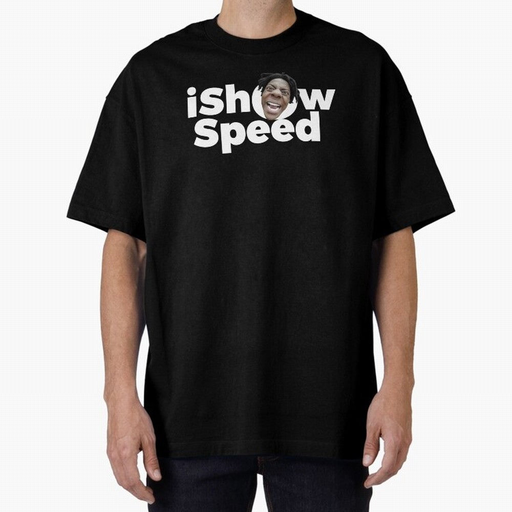 Ishowspeed Oversized T-Shirt Show Match Day Excitement for Match Day Hype around FIFA World Cup 2026, Mbappe and Neymar, Argentina and Brazil, Game Day Rituals, Football Legends, Country Pride and the Road to the Final; Great for Watch Parties,