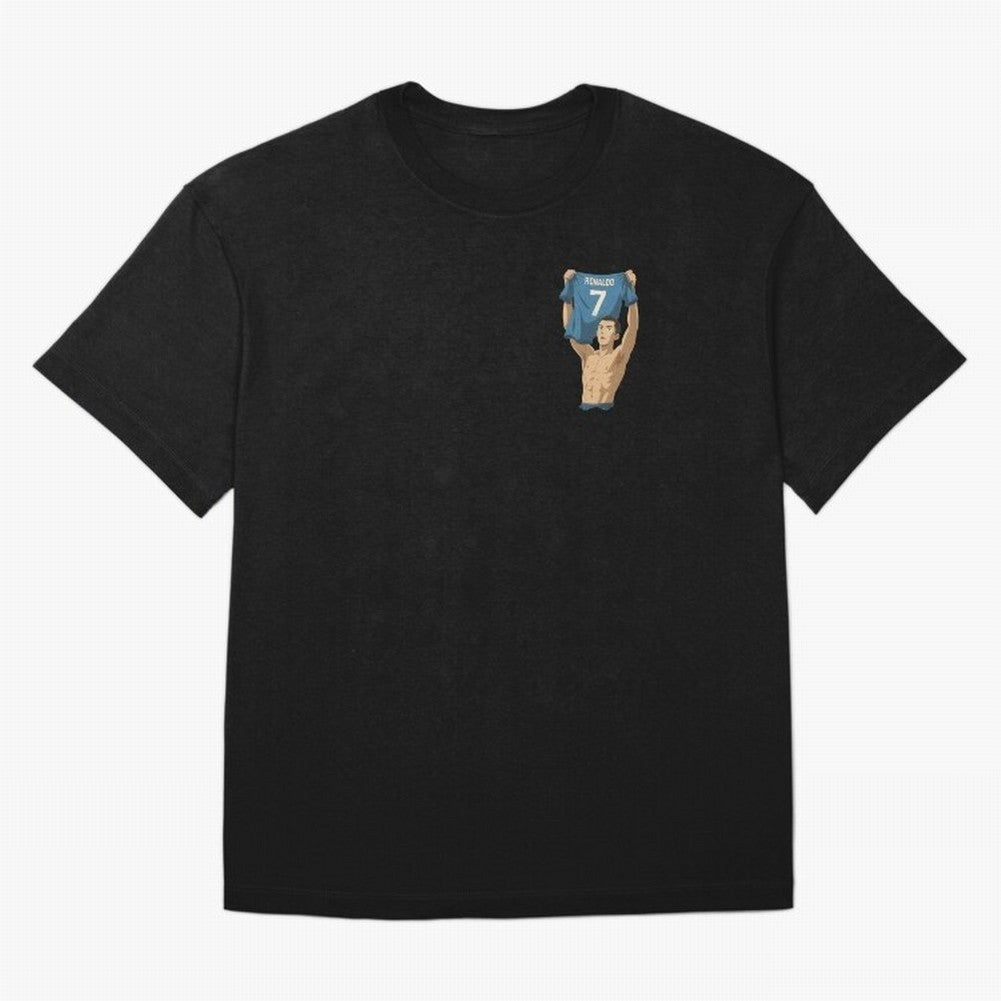 Cristiano Ronaldo ¨C Bicycle Kick vs Juventus | UCL 2018 | Ghibli Style | Number 7 Oversized T-Shirt Make Memories around FIFA World Cup 2026 for Fans of Haaland and France and Portugal, Bringing Tournament Hype, Historic Matchups, Family Viewing
