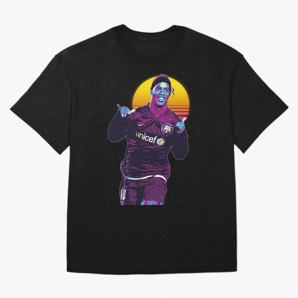 ronaldinho retro Oversized T-Shirt Bring Legendary Rivalry Energy to FIFA World Cup 2026 for Fans of CR7 and Netherlands, Bringing Football Passion, Legendary Performances, Festival Vibes and Supporter Community; Ideal for Football Dads, Football