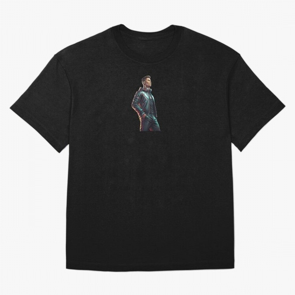 Cristiano Ronaldo Dj Oversized T-Shirt Step into FIFA World Cup 2026 USA Canada Mexico Driven by CR7 and Messi, Argentina and Brazil Energy, Worldwide Fan Energy, Dramatic Goals, Stadium Lights and Championship Celebrations; Perfect for Supporters