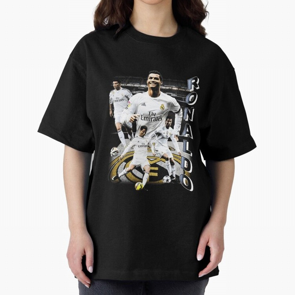 Cristiano Ronaldo Vintage Oversized T-Shirt Relive FIFA World Cup 2026 USA Canada Mexico Driven by Mbappe and Neymar, Brazil Energy, Football Festival Excitement, Trophy Ambitions, Country Rivalries and Star Player Buzz; Made for Die Hard