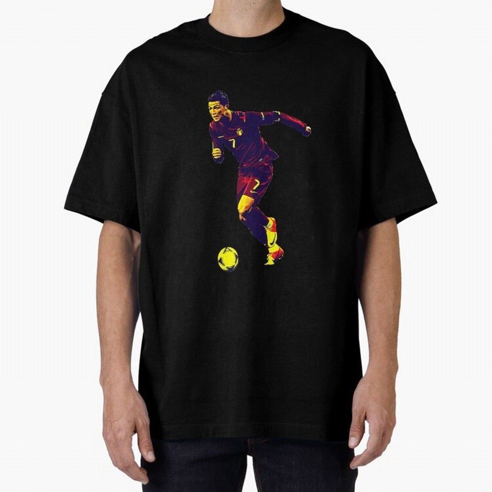 Cristianno Ronaldo Oversized T-Shirt Keep Football History Alive during Match Day Hype around FIFA World Cup 2026 USA Canada Mexico, Cristiano Ronaldo, Haaland and CR7, England, Football History, Final Match Energy, Crowd Noise and Once in a
