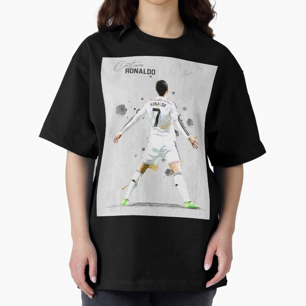 RM Legend Player Ronaldo Oversized T-Shirt Follow the Road to FIFA World Cup 2026 USA Canada Mexico Highlighting Haaland, France Energy, Stadium Memories, Football Loyalty, International Chants and Championship Tradition; Ideal for Fans Who Follow