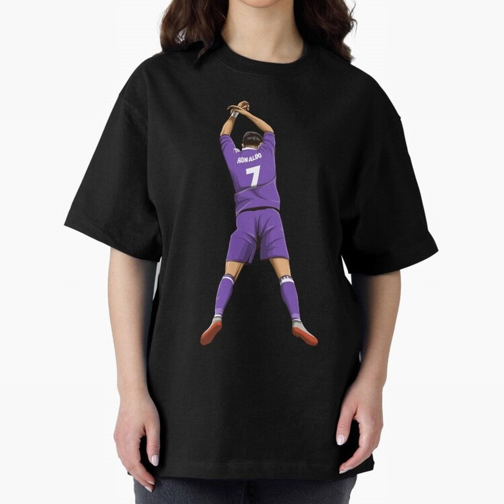 Cristiano Ronaldo Oversized T-Shirt Capture FIFA World Cup 2026 Group Stage for Fans of CR7 and Messi and Portugal, Bringing Game Day Rituals, Football Legends, Country Pride and the Road to the Final; Made for Collectors Who Enjoy Iconic Players,