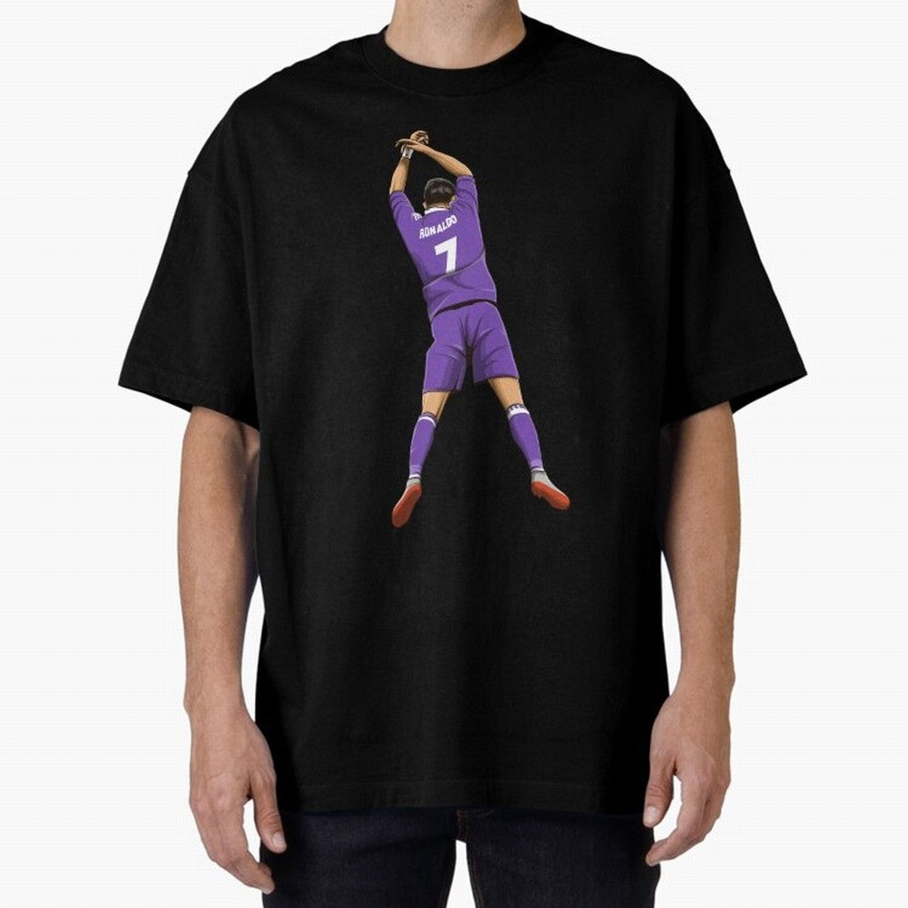 Cristiano Ronaldo Oversized T-Shirt Capture FIFA World Cup 2026 Group Stage for Fans of CR7 and Messi and Portugal, Bringing Game Day Rituals, Football Legends, Country Pride and the Road to the Final; Made for Collectors Who Enjoy Iconic Players,