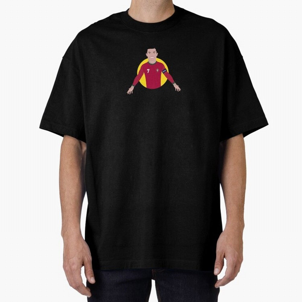 Goat Cr7 Portugal Cristiano Ronaldo Cieszynka siuuuuuuu Oversized T-Shirt Make Game Day About the FIFA World Cup 2026 USA Canada Mexico Journey through Mbappe Highlights, Germany Pride, Championship Spirit, Famous Goals, Roaring Crowds and
