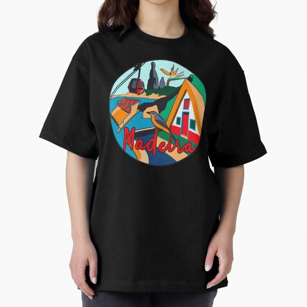 Madeira Oversized T-Shirt Share FIFA World Cup 2026 for Fans of Cristiano Ronaldo, Haaland and CR7 and Brazil, Portugal and Argentina, Bringing Classic Soccer Heritage, Championship Pressure, Fan Loyalty and International Pride; Ideal for Football