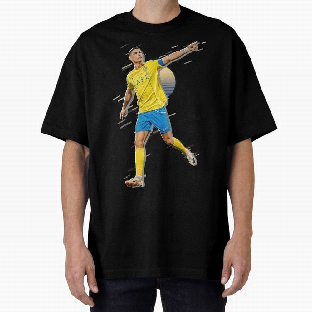Ronaldo al nassr Oversized T-Shirt Keep Football History Alive during FIFA World Cup 2026 USA Canada Mexico Connected to CR7, Argentina, France and Brazil Energy, Football History, Final Match Energy, Crowd Noise and Once in a Lifetime Moments;