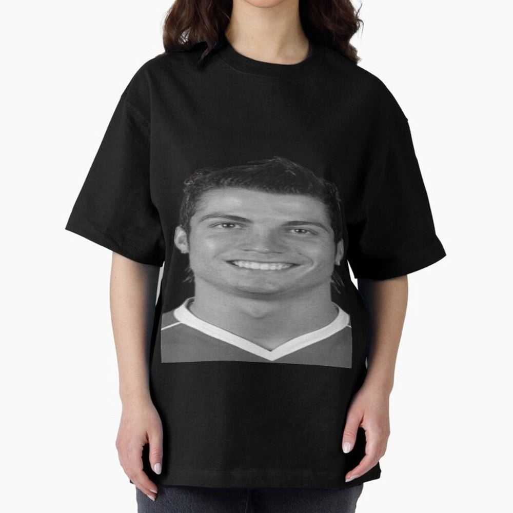 Cristiano Ronaldo Oversized T-Shirt Represent Football Lovers during Match Day Hype around FIFA World Cup 2026, Neymar, England, Football History, Final Match Energy, Crowd Noise and Once in a Lifetime Moments; Made for Die Hard Supporters, Soccer