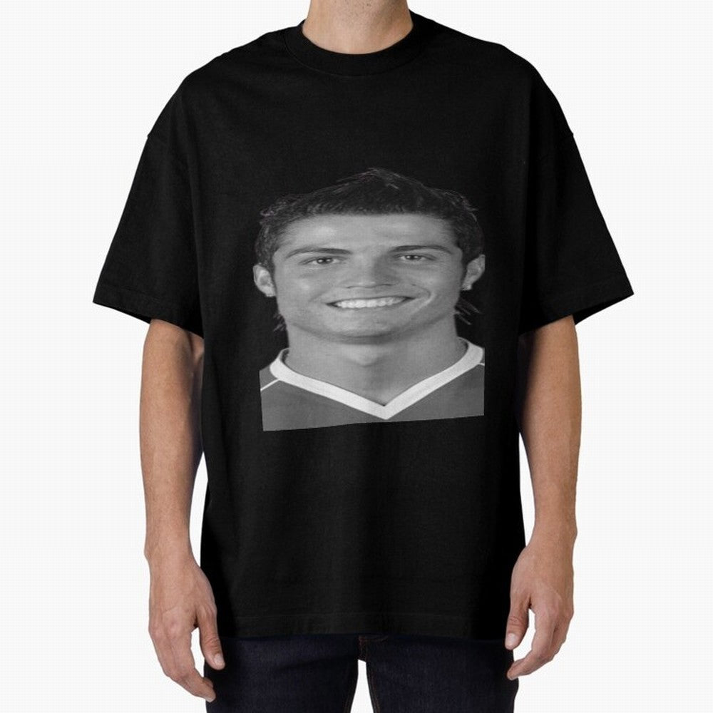 Cristiano Ronaldo Oversized T-Shirt Represent Football Lovers during Match Day Hype around FIFA World Cup 2026, Neymar, England, Football History, Final Match Energy, Crowd Noise and Once in a Lifetime Moments; Made for Die Hard Supporters, Soccer