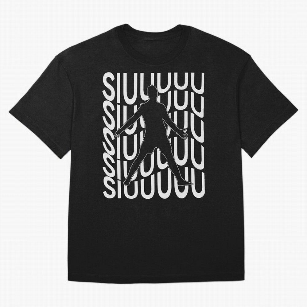Siuuuuu Cute Soccer Present For Soccer Lovers Fan Kid's Boys Oversized T-Shirt Stand with FIFA World Cup 2026 USA Canada Mexico Spirit, Connected to France and Portugal, Messi, Neymar and Mbappe, Vintage Soccer Flavor, Modern Football Stars,