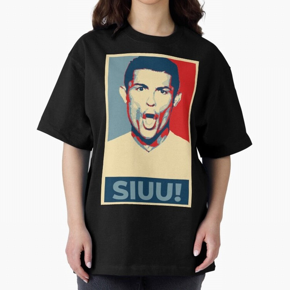 Ronaldo Siuu! - Hope Oversized T-Shirt Bring International Match Energy to FIFA World Cup 2026 for Fans of Messi and Germany, Bringing Global Supporter Spirit, Legendary Goals, National Colors and Tournament Celebration; Created for Match Day