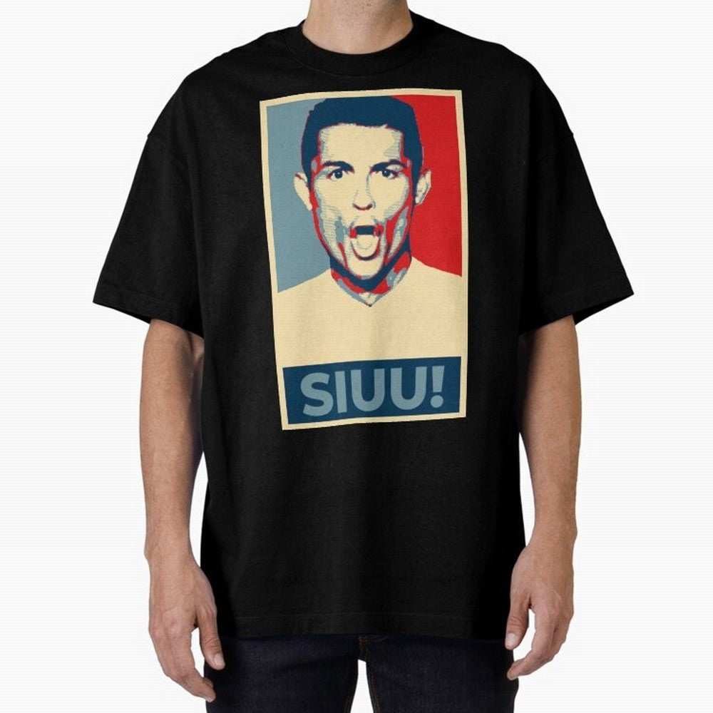 Ronaldo Siuu! - Hope Oversized T-Shirt Bring International Match Energy to FIFA World Cup 2026 for Fans of Messi and Germany, Bringing Global Supporter Spirit, Legendary Goals, National Colors and Tournament Celebration; Created for Match Day