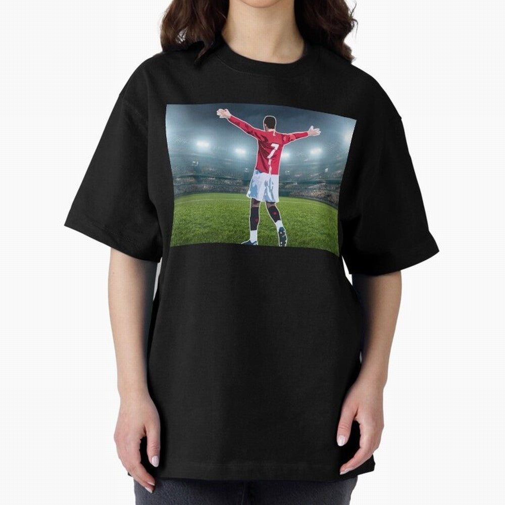 Ronaldo Oversized T-Shirt Support the Legends of Global Football Passion for FIFA World Cup 2026, Centered on Messi, England, Global Supporter Spirit, Legendary Goals, National Colors and Tournament Celebration; Ideal for Fans Who Follow Messi,