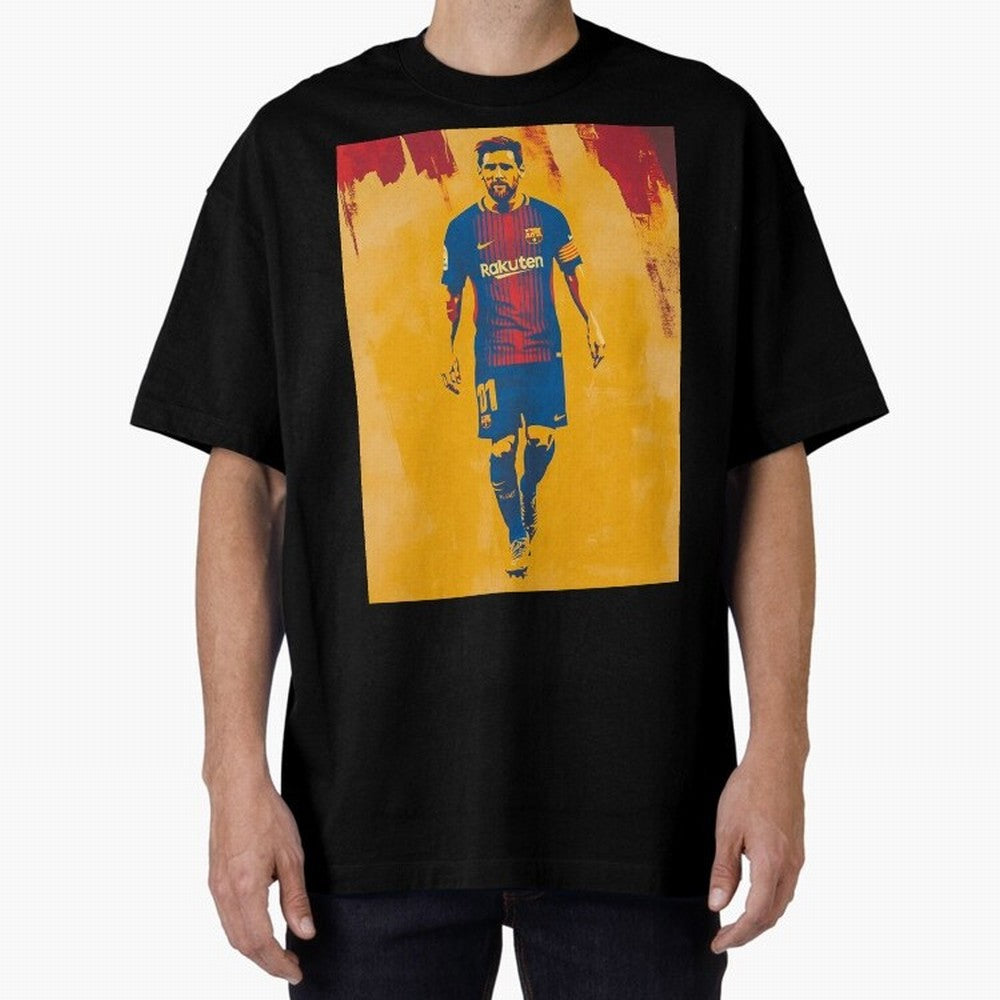 Lionel Messi Oversized T-Shirt Keep the Match Day Mood of Global Football Passion for FIFA World Cup 2026 USA Canada Mexico, Featuring Messi, England and Germany, Soccer Culture, Superstar Moments, National Team Dreams and Competitive Fire; Made