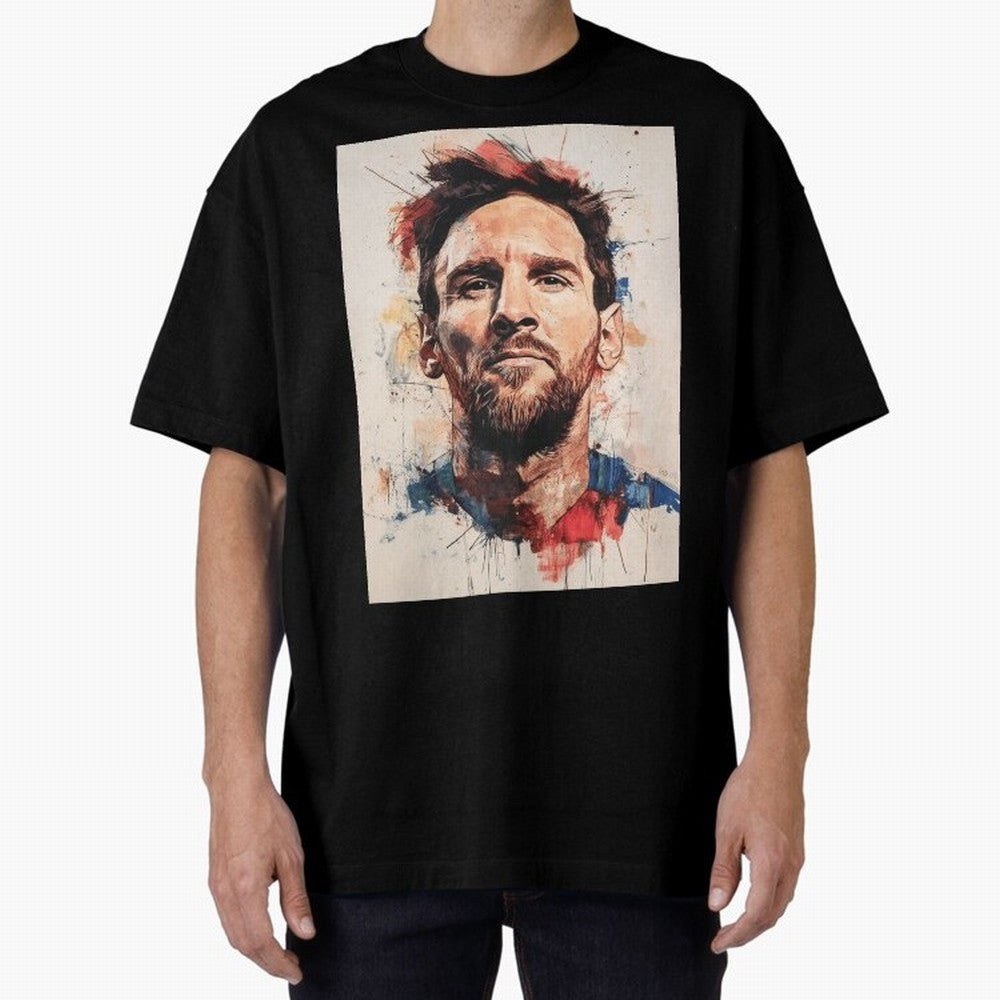 Lionel Messi Oversized T-Shirt Celebrate Unforgettable Nights in Match Day Hype around FIFA World Cup 2026, Mbappe, Argentina, Global Supporter Spirit, Legendary Goals, National Colors and Tournament Celebration; Made for Die Hard Supporters,