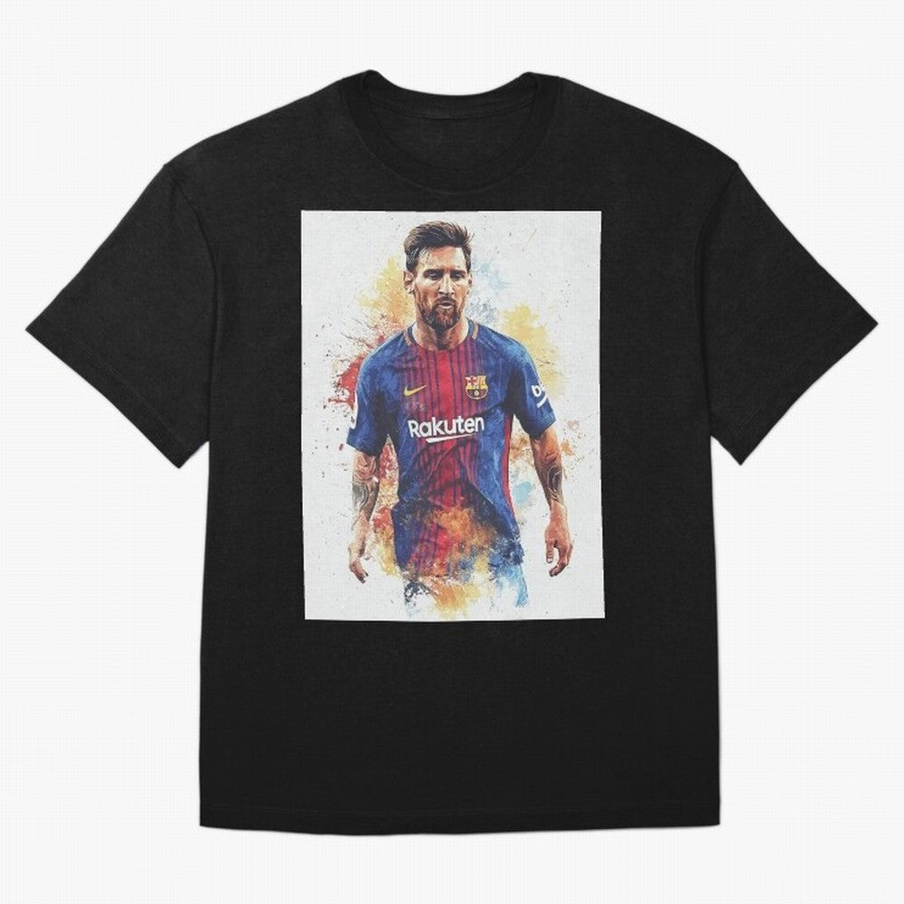 Lionel Messi Oversized T-Shirt Back the Journey through Global Football Passion for FIFA World Cup 2026, Inspired by Messi, Neymar and Mbappe, Portugal, Sports Nostalgia, International Competition, Famous Players and Unforgettable Victories; Ideal