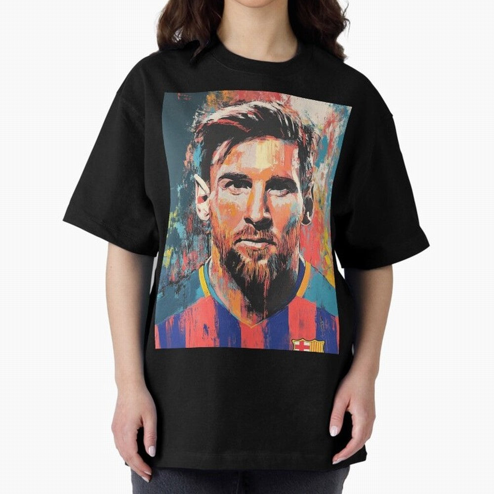 Lionel Messi Oversized T-Shirt Celebrate the Biggest Stage of Match Day Hype around FIFA World Cup 2026 USA Canada Mexico, CR7 and Messi, Argentina, France and Brazil, Worldwide Fan Energy, Dramatic Goals, Stadium Lights and Championship