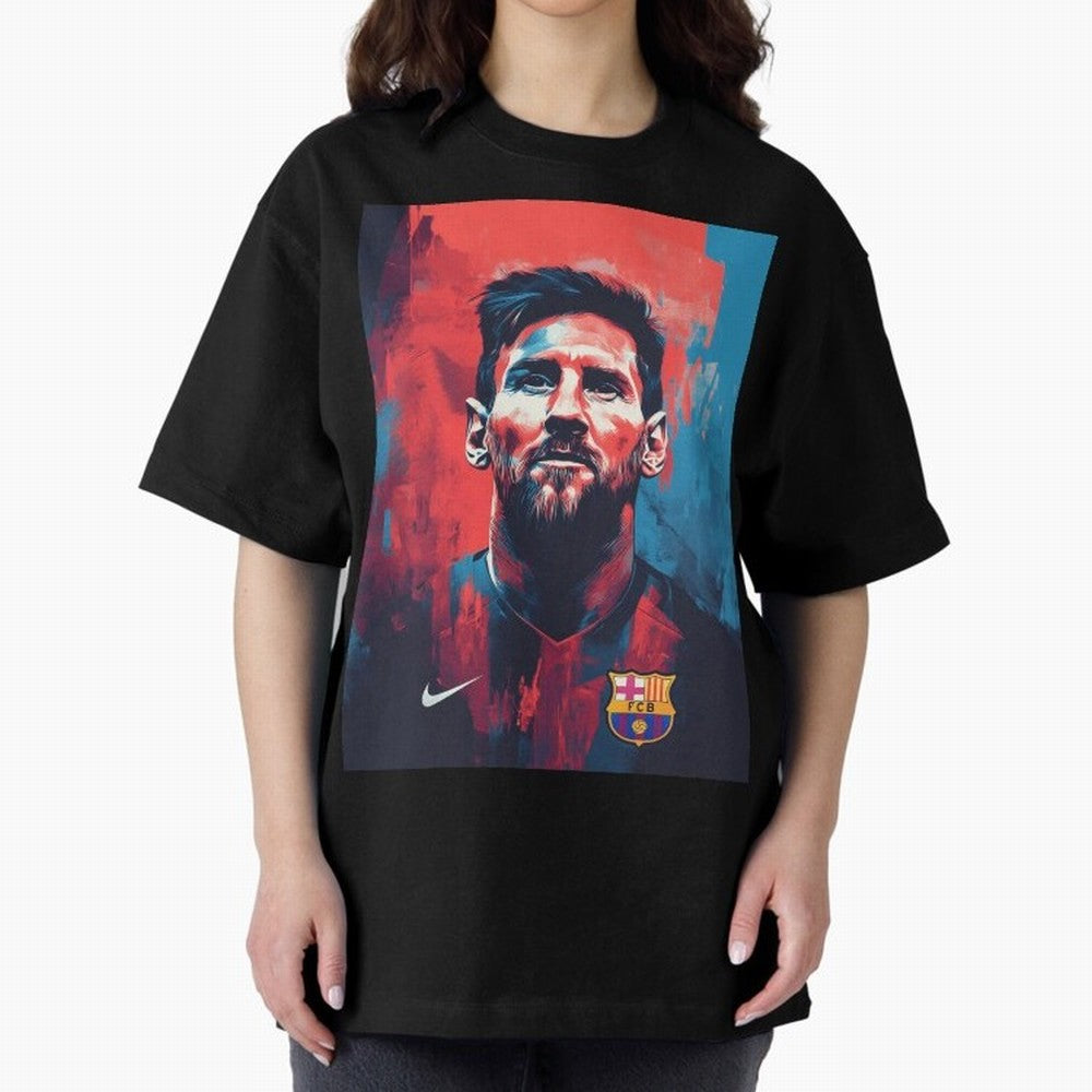 Lionel Messi Oversized T-Shirt Feel the Heartbeat of FIFA World Cup 2026 Group Stage Featuring Haaland and Mbappe, Argentina, France and Brazil Energy, Retro Football Energy, Iconic Rivalries, Trophy Chase Drama and Stadium Atmosphere; Perfect for