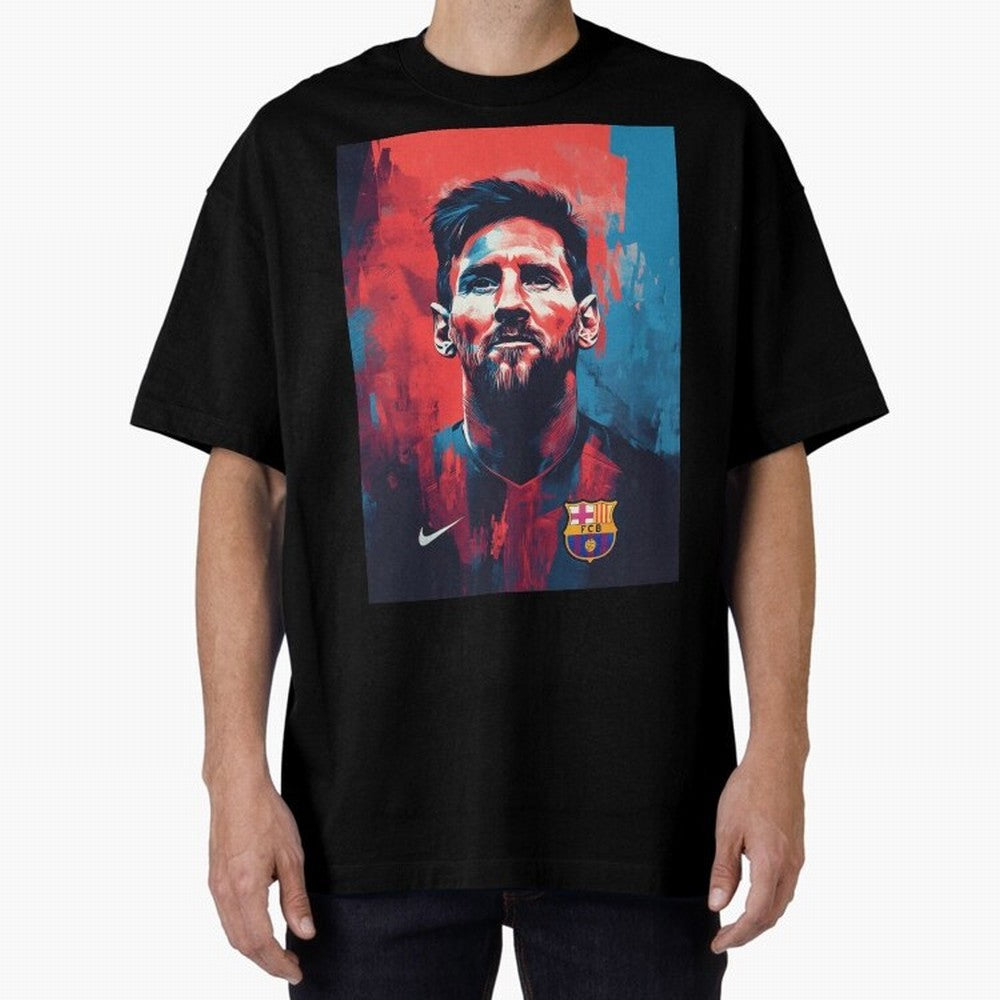 Lionel Messi Oversized T-Shirt Feel the Heartbeat of FIFA World Cup 2026 Group Stage Featuring Haaland and Mbappe, Argentina, France and Brazil Energy, Retro Football Energy, Iconic Rivalries, Trophy Chase Drama and Stadium Atmosphere; Perfect for