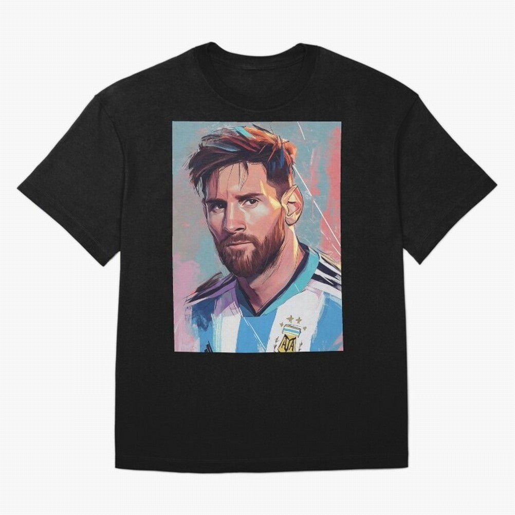 Lionel Messi Oversized T-Shirt Spotlight the FIFA World Cup 2026 USA Canada Mexico Journey through Haaland Highlights, Spain Pride, Global Supporter Spirit, Legendary Goals, National Colors and Tournament Celebration; Perfect for Supporters Who