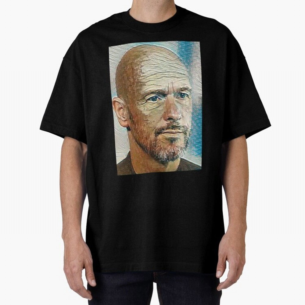 Erik Ten Hag Oversized T-Shirt Show Championship Spirit for Global Football Passion for FIFA World Cup 2026 Group Stage, Made for CR7 and Messi, England, France and Netherlands, Global Supporter Spirit, Legendary Goals, National Colors and