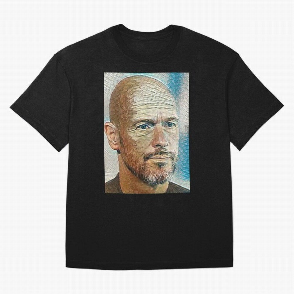 Erik Ten Hag Oversized T-Shirt Show Championship Spirit for Global Football Passion for FIFA World Cup 2026 Group Stage, Made for CR7 and Messi, England, France and Netherlands, Global Supporter Spirit, Legendary Goals, National Colors and