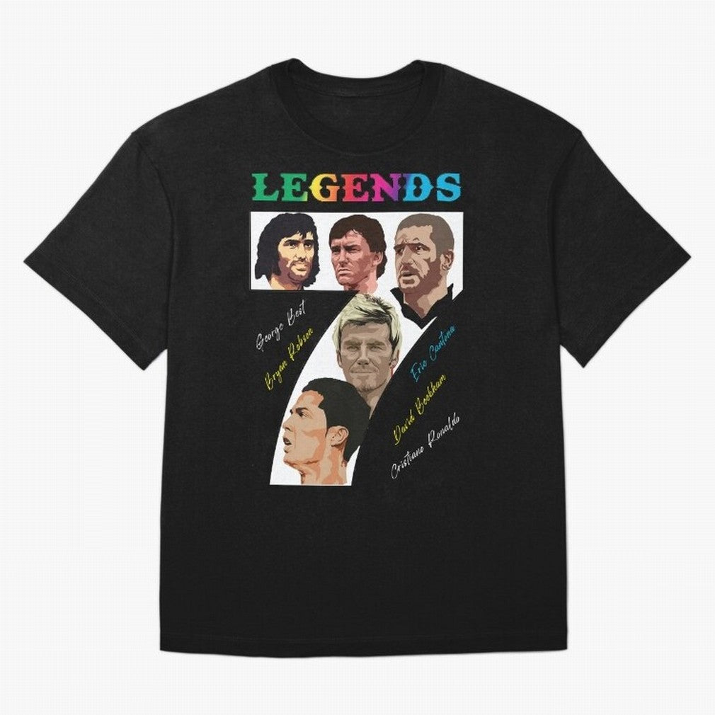 LEGENDS OF FOOTBALL Oversized T-Shirt Feel the Heartbeat of FIFA World Cup 2026 Group Stage Spirit, Connected to Spain and Netherlands, Messi and Cristiano Ronaldo, Championship Spirit, Famous Goals, Roaring Crowds and International Football Unity;