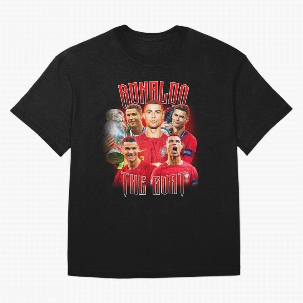 Cristiano Ronaldo Vintage Style Tee, Bootleg Tee, Bootleg T Shirt, Rap Tee Oversized T-Shirt Discover Match Day Hype around FIFA World Cup 2026 Group Stage, Messi, CR7 and Mbappe, England and Germany, Worldwide Fan Energy, Dramatic Goals, Stadium