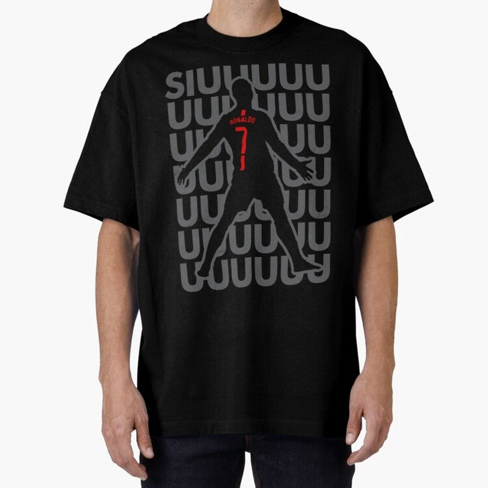 Siuuuuuu Cristiano Ronaldo Oversized T-Shirt Feel the Roar of the FIFA World Cup 2026 Journey through Messi, Neymar and Mbappe Highlights, France Pride, Soccer Culture, Superstar Moments, National Team Dreams and Competitive Fire; Great for
