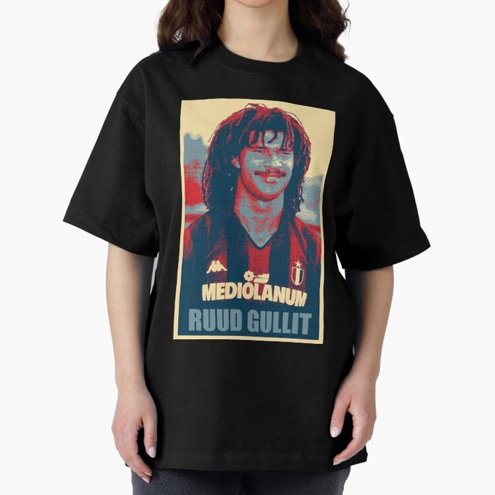 Ruud Gullit Oversized T-Shirt Show Support during Match Day Hype around FIFA World Cup 2026, Mbappe and Neymar, Argentina and Brazil, Global Supporter Spirit, Legendary Goals, National Colors and Tournament Celebration; Ideal for Fans Who Follow
