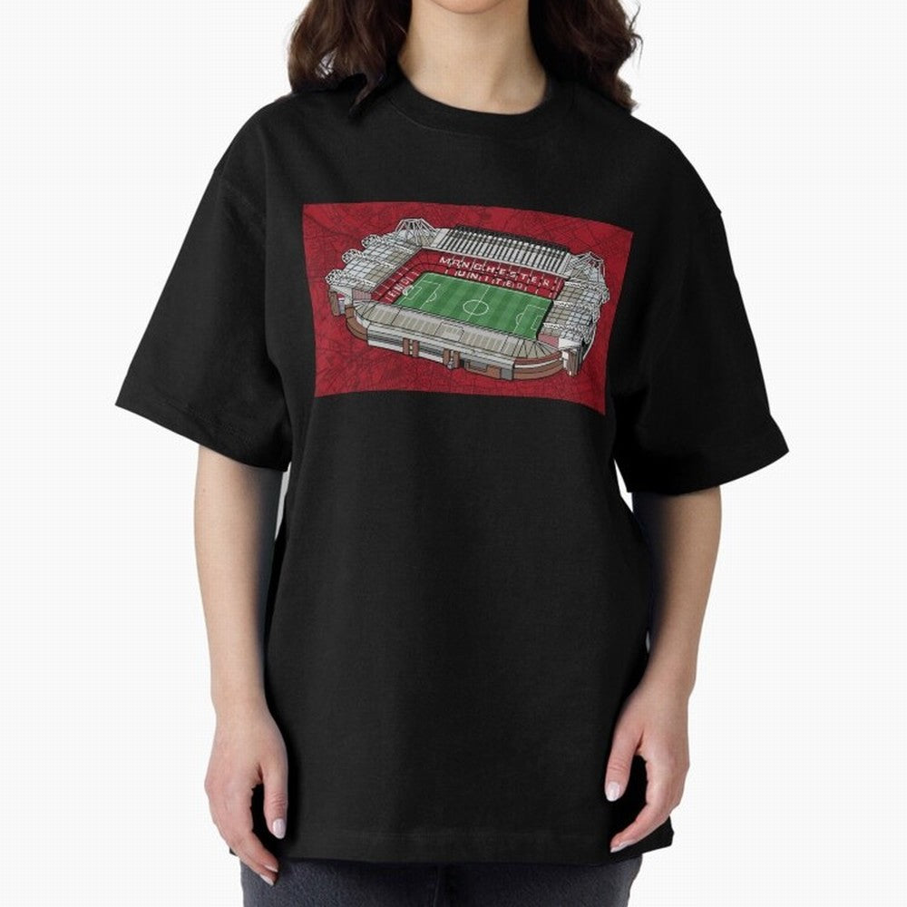 Old Trafford Manchester United Oversized T-Shirt Celebrate FIFA World Cup 2026 Spirit, with Portugal, Spain and Germany, Haaland, Game Day Rituals, Football Legends, Country Pride and the Road to the Final; Great for Watch Parties, Sports Bars,