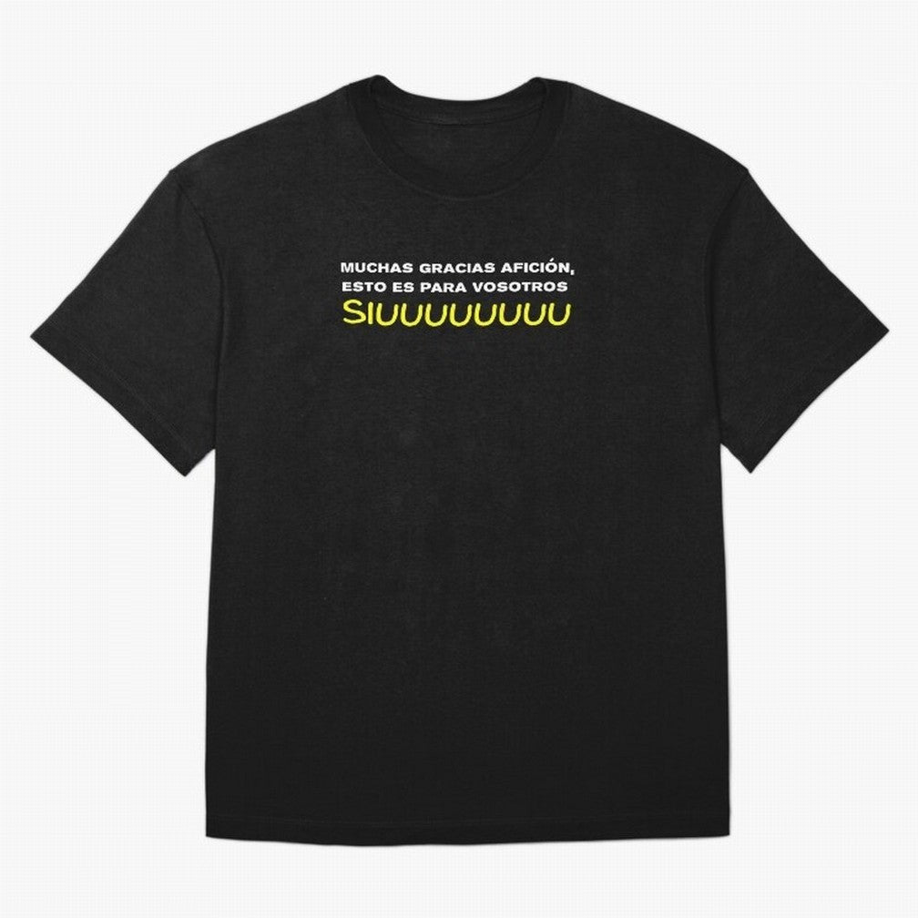 Muchas gracias afici¨®n, esto es para vosotros Siuuu Oversized T-Shirt Bring International Match Energy to FIFA World Cup 2026 for Fans of Messi, CR7 and Mbappe and Spain, Bringing Stadium Memories, Football Loyalty, International Chants and