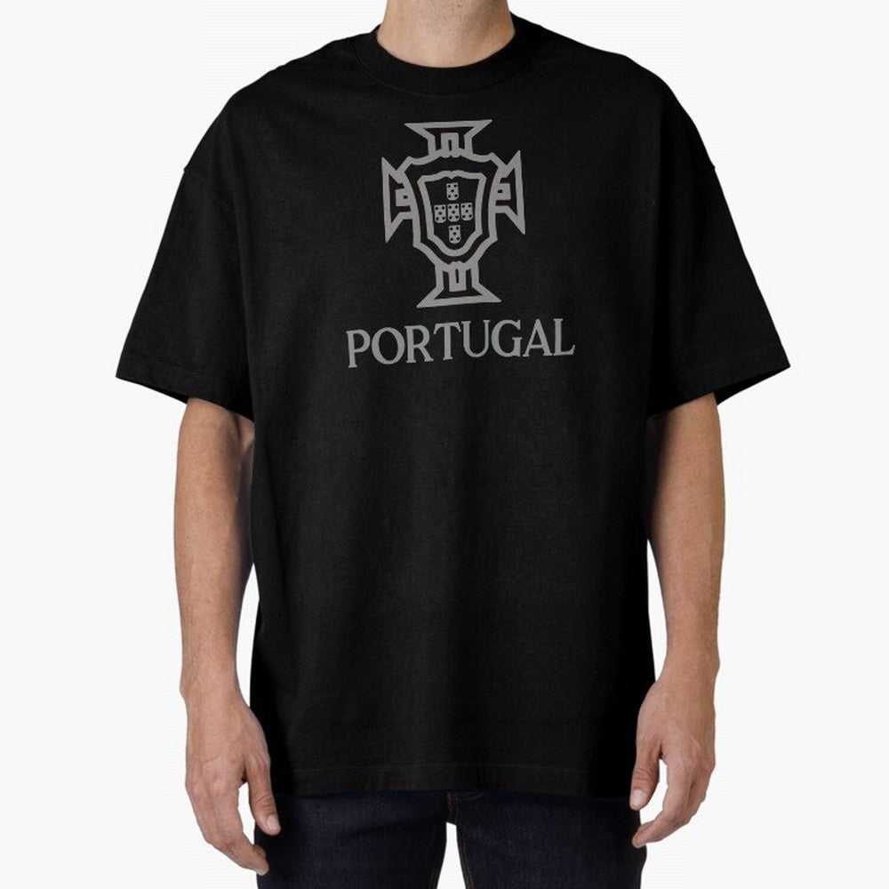 Portugal Grey 2 Oversized T-Shirt Make Every Kick Count in Match Day Hype around FIFA World Cup 2026 Group Stage, Cristiano Ronaldo, Haaland and CR7, Argentina, Worldwide Fan Energy, Dramatic Goals, Stadium Lights and Championship Celebrations;