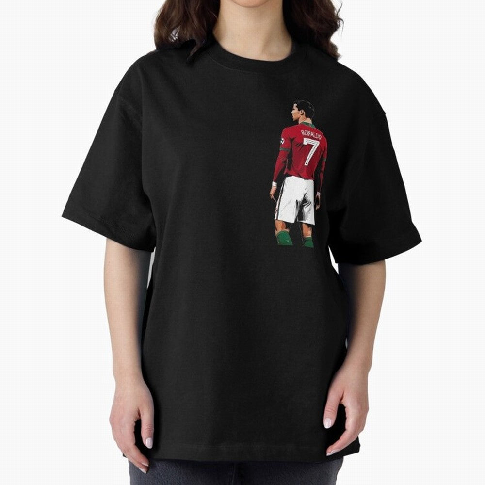 Cristiano Ronaldo inspired design Oversized T-Shirt Bring Match Day Fire to the FIFA World Cup 2026 USA Canada Mexico Journey through Haaland and Mbappe Highlights, Germany Pride, Football History, Final Match Energy, Crowd Noise and Once in a