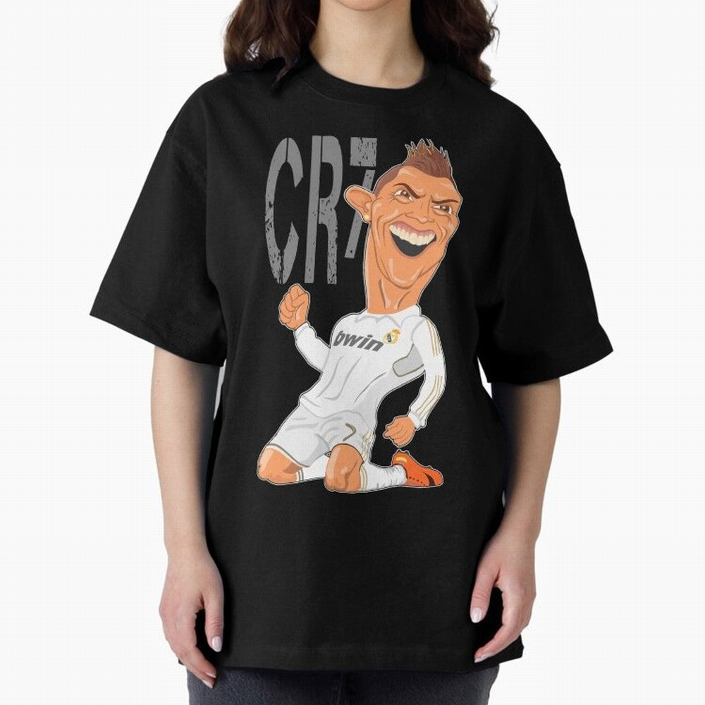 RONALDO Oversized T-Shirt Feel the Roar of Match Day Hype around FIFA World Cup 2026 USA Canada Mexico, Haaland, Spain, Match Day Excitement, Supporter Culture, Golden Goals and Global Football Passion; Perfect for Fans, Collectors, Family