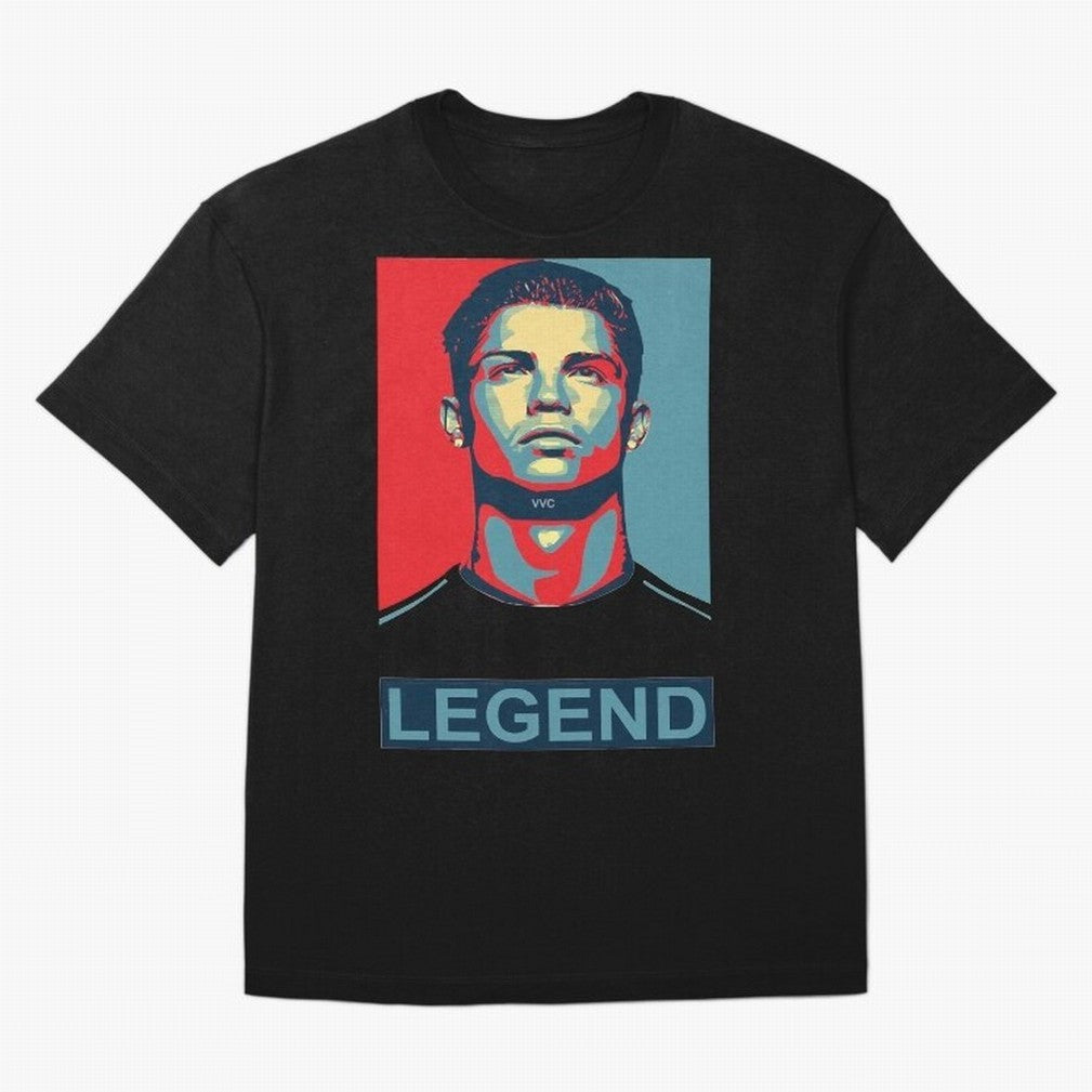 cristiano ronaldo legend Es Oversized T-Shirt Support Iconic Players in Global Football Passion for FIFA World Cup 2026 Group Stage, Driven by Neymar, England, Champion Mindset, Group Stage Buzz, Knockout Tension and Passionate Fan Culture; Created