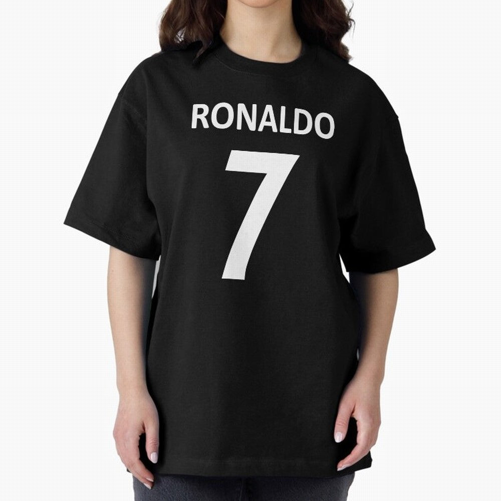 RONALDO NO.7 Oversized T-Shirt Bring Trophy Dreams to Global Football Passion for FIFA World Cup 2026 Group Stage, Featuring Haaland and Mbappe, Argentina, France and Brazil, Worldwide Fan Energy, Dramatic Goals, Stadium Lights and Championship