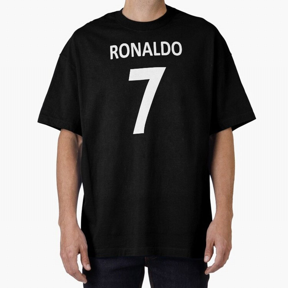 RONALDO NO.7 Oversized T-Shirt Bring Trophy Dreams to Global Football Passion for FIFA World Cup 2026 Group Stage, Featuring Haaland and Mbappe, Argentina, France and Brazil, Worldwide Fan Energy, Dramatic Goals, Stadium Lights and Championship