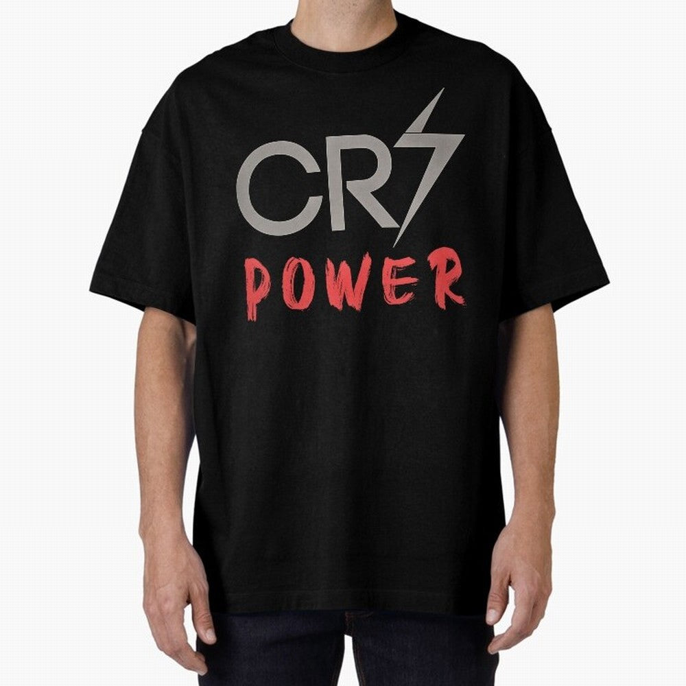 CR7 Power 2 Oversized T-Shirt Celebrate Classic Football Spirit in Global Football Passion for FIFA World Cup 2026 USA Canada Mexico, Centered on Messi, Neymar and Mbappe, Portugal, Spain and Germany, Championship Spirit, Famous Goals, Roaring