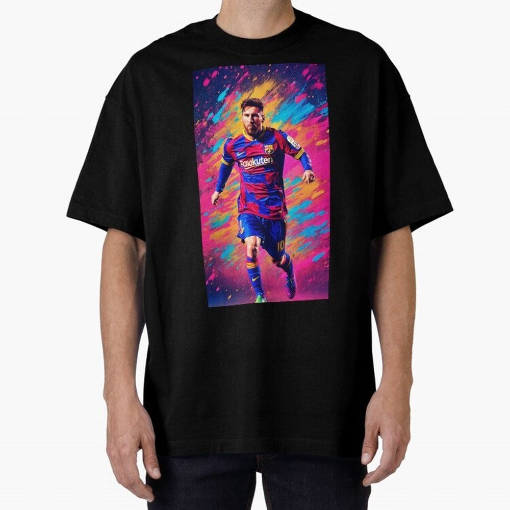Lionel Messi Oversized T-Shirt Follow Every Goal of FIFA World Cup 2026 Group Stage for Fans of Mbappe and Argentina, Bringing Football History, Final Match Energy, Crowd Noise and Once in a Lifetime Moments; Great for Watch Parties, Sports Bars,